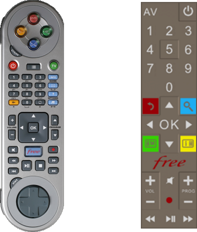 Taille Normale T�l�commande Virtuelle Freebox V5 Gadget Avec Focus